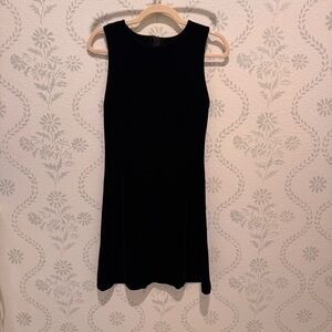 Elegant vintage Black Sleeveless velvet Dress